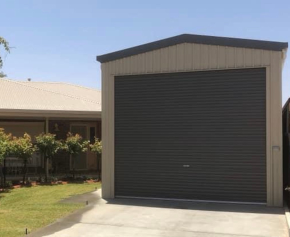 Garage with roller door